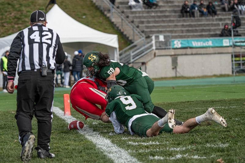 Quatre joueurs de l’université de Sherbrooke sélectionnés sur l'équipe d'étoiles du football universitaire